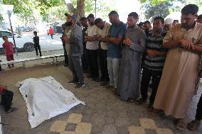 MIDEAST-GAZA-KHAN YOUNIS-MOURNING