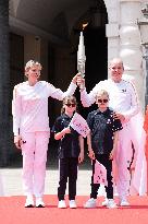 NO TABLOIDS - Olympic Flame For The Paris 2024 Games Arrives - Monaco