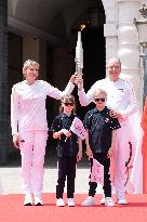 NO TABLOIDS - Olympic Flame For The Paris 2024 Games Arrives - Monaco