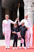 NO TABLOIDS - Olympic Flame For The Paris 2024 Games Arrives - Monaco