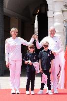 NO TABLOIDS - Olympic Flame For The Paris 2024 Games Arrives - Monaco