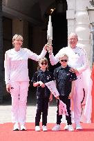 NO TABLOIDS - Olympic Flame For The Paris 2024 Games Arrives - Monaco