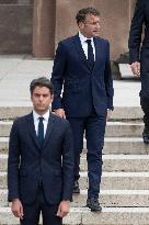 Gabriel Attal and Emmanuel Macron - Paris