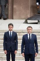 Gabriel Attal and Emmanuel Macron - Paris