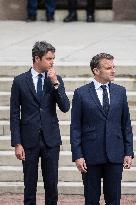 Gabriel Attal and Emmanuel Macron - Paris