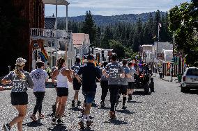 Nevada County Probation Raises Funds And Runs In The Northern California Law Enforcement Run For Special Olympics, In Nevada Cit