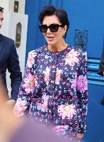 Kris Jenner out in Paris