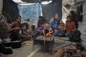 MIDEAST-GAZA-KHAN YOUNIS-DISPLACED FAMILY