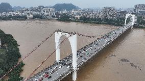 CHINA-GUANGXI-LIUZHOU-LIUJIANG RIVER-FLOOD (CN)