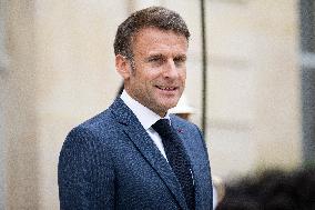President Macron Meets Prime Minister of Portugal - Paris