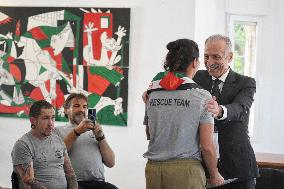 Palestine Embassy celebrates an act of recognition to humanitarian work of Open Arms in Gaza - Madrid