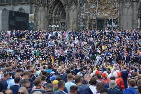 Football Fans Party In Cologne Ahead Of Upcoming Game Of UEFA Between Switzerland And Scotland