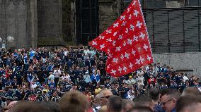 Football Fans Party In Cologne Ahead Of Upcoming Game Of UEFA Between Switzerland And Scotland