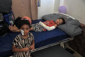 MIDEAST-GAZA-KHAN YOUNIS-CHILDREN-INJURY