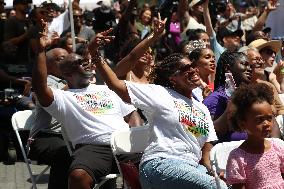 U.S.-NEW YORK-JUNETEENTH-CELEBRATION