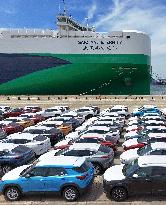 Yantai Port Vehicles Export