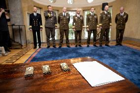 President bestows higher military ranks