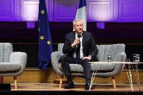 Bruno Le Maire during Hearings of party and coalition leaders by Medef - Paris