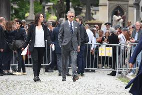 Funeral Of Iconic French Singer Francoise Hardy - Paris