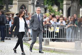 Funeral Of Iconic French Singer Francoise Hardy - Paris