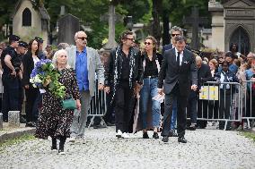 Funeral Of Iconic French Singer Francoise Hardy - Paris