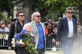 Funeral Of Iconic French Singer Francoise Hardy - Paris