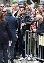 Funeral Of Iconic French Singer Francoise Hardy - Paris