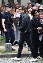 Funeral Of Iconic French Singer Francoise Hardy - Paris