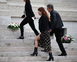 Funeral Of Iconic French Singer Francoise Hardy - Paris