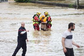Flood In France