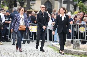 Funeral Of Iconic French Singer Francoise Hardy - Paris