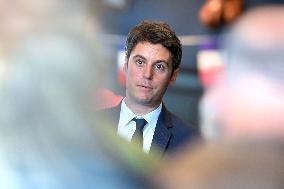 Gabriel Attal Visits Alencon - France