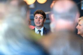 Gabriel Attal Visits Alencon - France