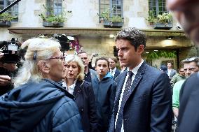 Gabriel Attal Visits Alencon - France