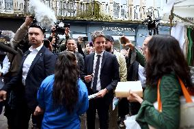 Gabriel Attal Visits Alencon - France