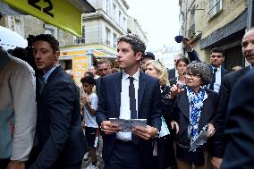 Gabriel Attal Visits Alencon - France