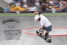 (SP)HUNGARY-BUDAPEST-OLYMPIC QUALIFIER SERIES BUDAPEST-SKATEBOARDING-WOMEN'S PARK-PRELIMS