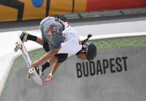 (SP)HUNGARY-BUDAPEST-OLYMPIC QUALIFIER SERIES BUDAPEST-SKATEBOARDING-WOMEN'S PARK-PRELIMS