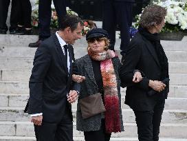 Funeral Of Iconic French Singer Francoise Hardy - Paris