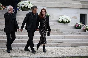 Funeral Of Iconic French Singer Francoise Hardy - Paris