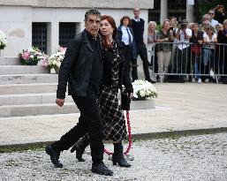 Funeral Of Iconic French Singer Francoise Hardy - Paris