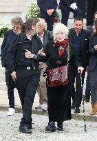 Funeral Of Iconic French Singer Francoise Hardy - Paris