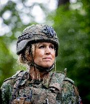 Queen Maxima Visits Regiment Engineer Troops - Netherlands