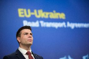 Signature Of The Renewal Of The Road Agreement Between Eu And Ukraine - Brussels