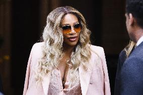 Serena Williams Celebrity Sightings During The Milan Fashion Week Menswear Spring/Summer 2025 In Milan