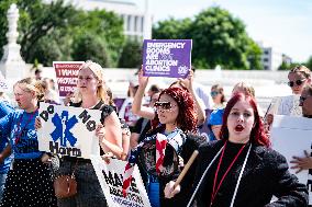 Jun 20th 2024 Out Side The US Supreme Court F They Made A Decision In The Abortion Pill Cases