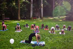 Outdoor Yoga In Poland