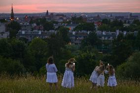 Summer Solstice Celebration In Poland