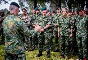 Queen Maxima Visits The Engineer Regiment - Den Bosch