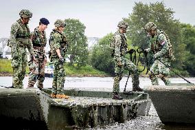 Queen Maxima Visits The Engineer Regiment - Den Bosch